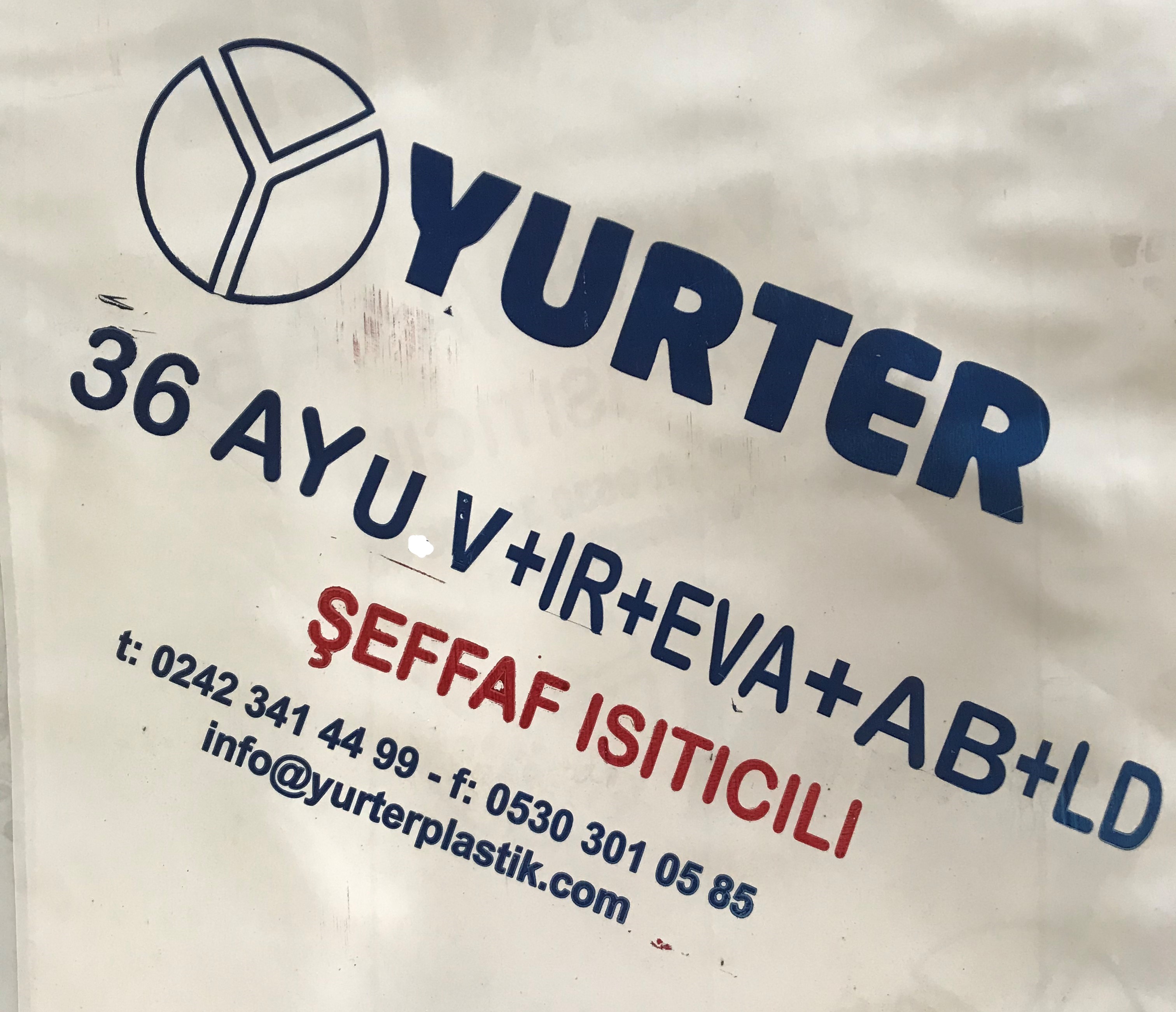 YURTER 36 AY UV+IR+EVA+AB+LD (ŞEFFAF ISITICILI)